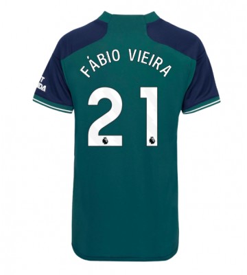 Arsenal Fabio Vieira #21 Tredje trøje Dame 2023-24 Kort ærmer